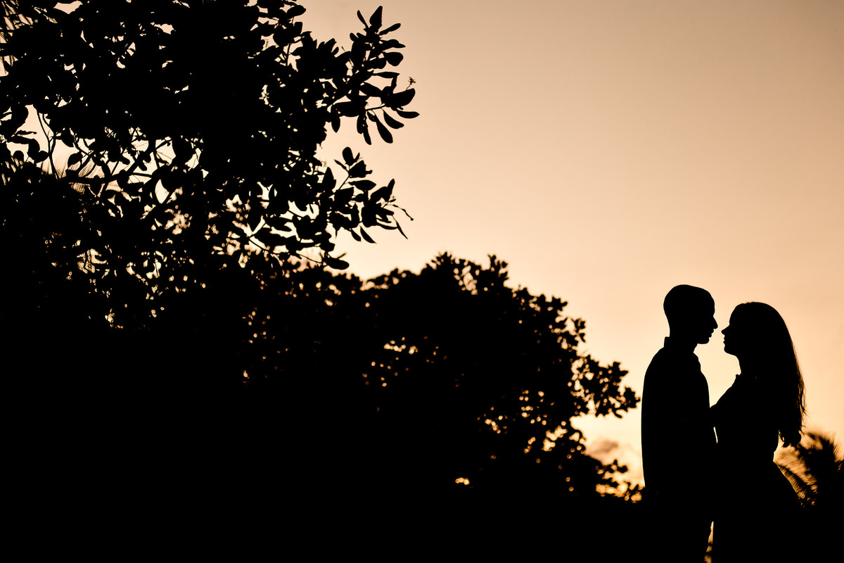 Ensaio Pré Casamento silhueta