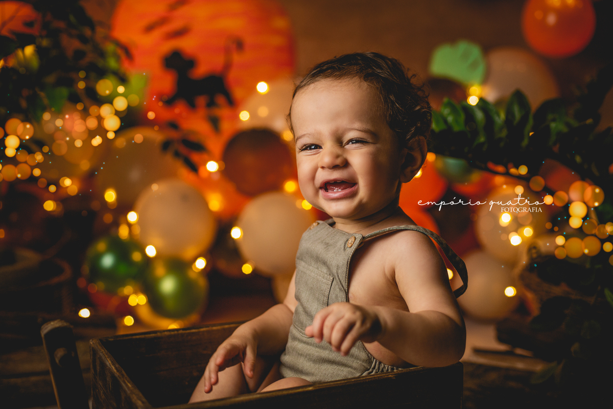 Ensaio de bebe O Rei Leão