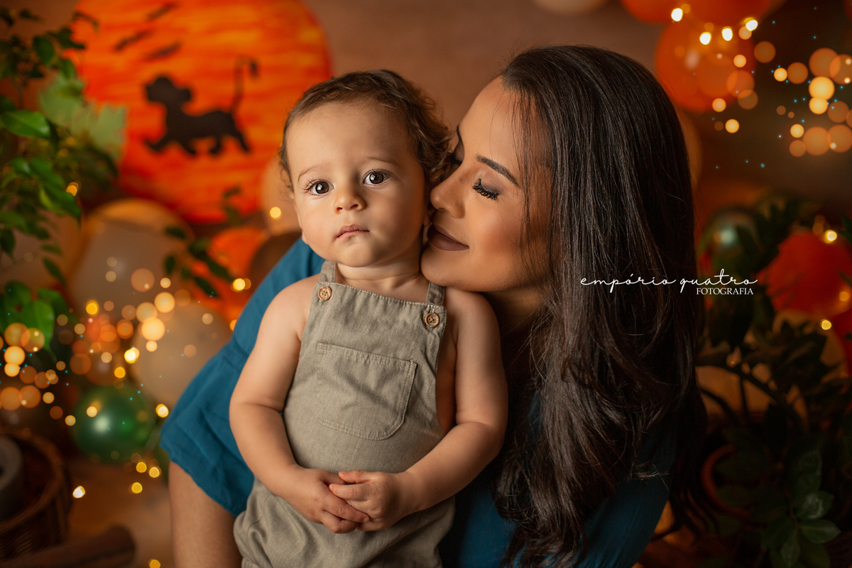 Ensaio de bebe O Rei Leão