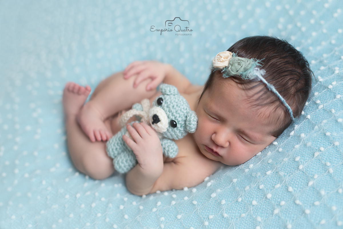 Ensaio Newborn ABC SP menina ursinho