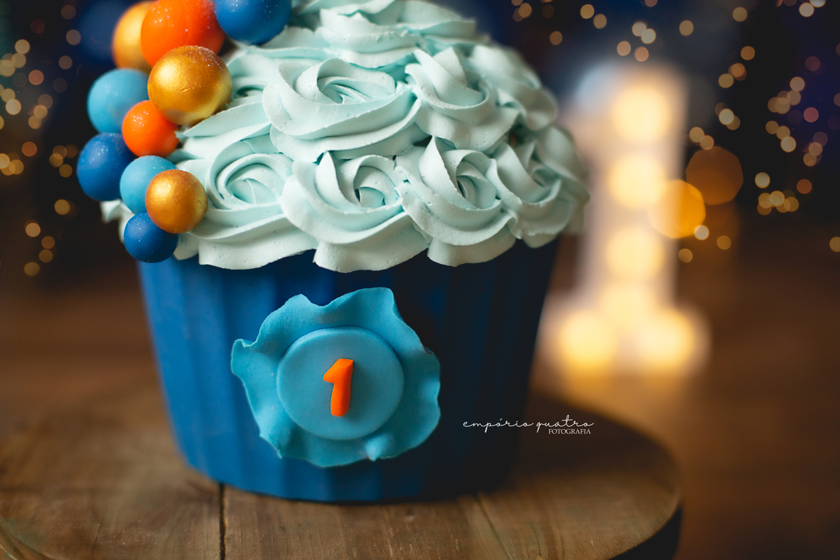 Ensaio Smash The Cake menino no ABC