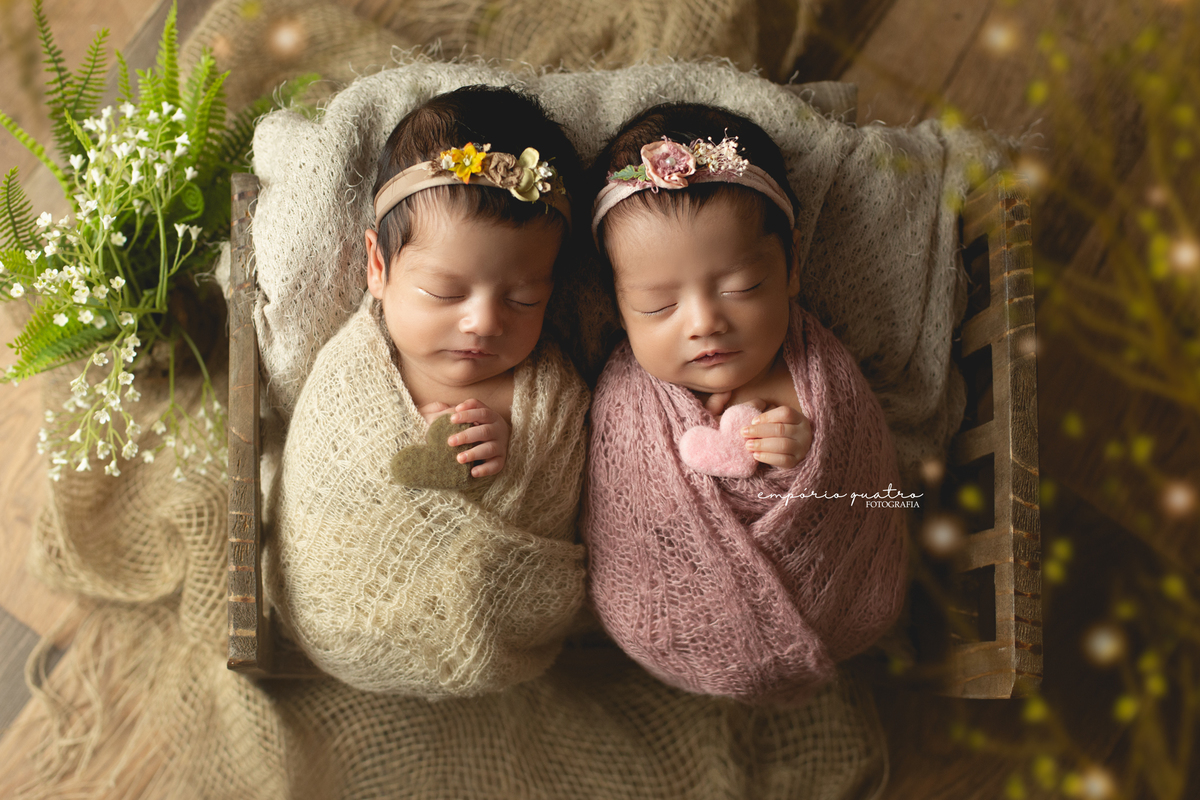 Ensaio newborn ABC gemeos