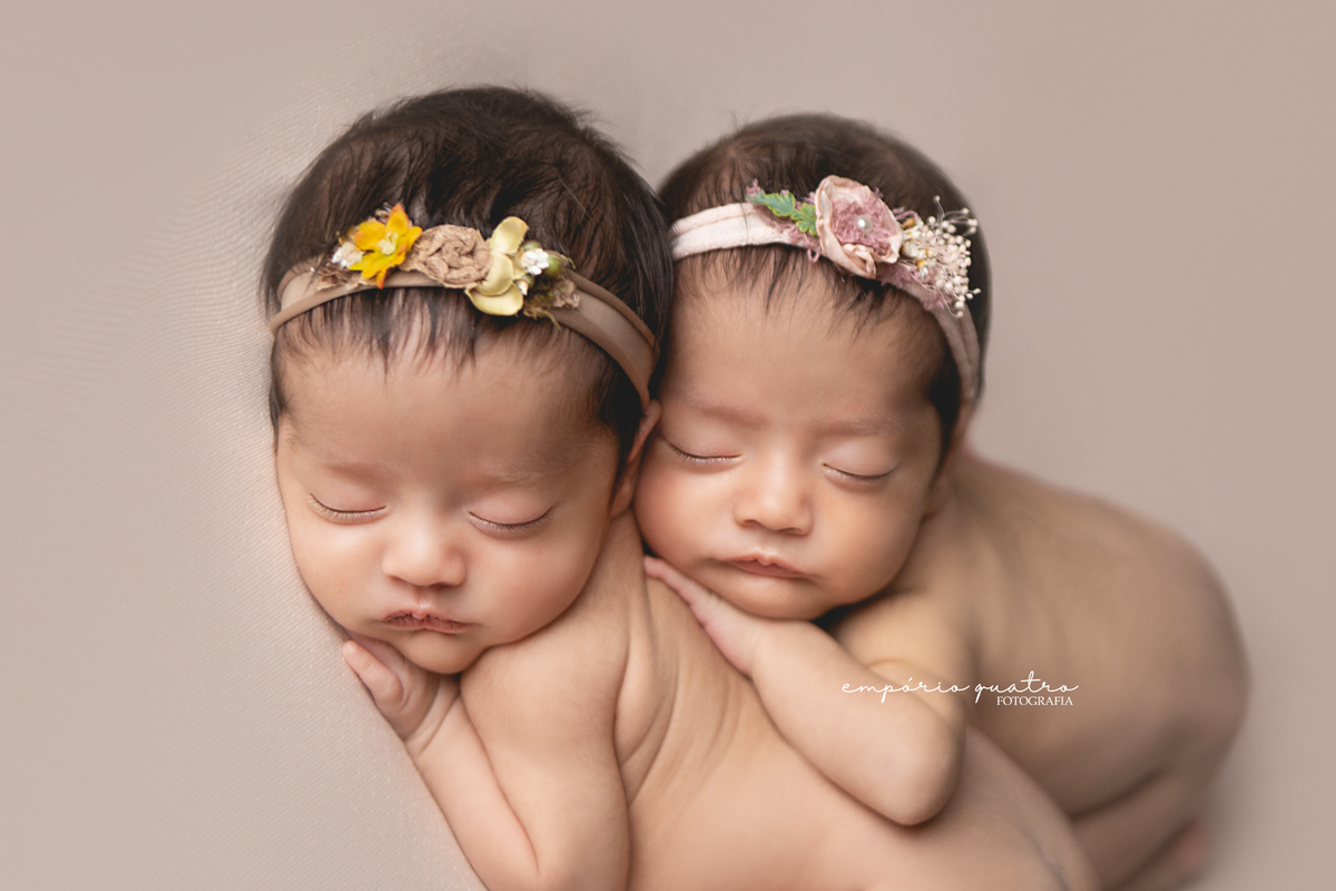 Ensaio newborn ABC gemeos