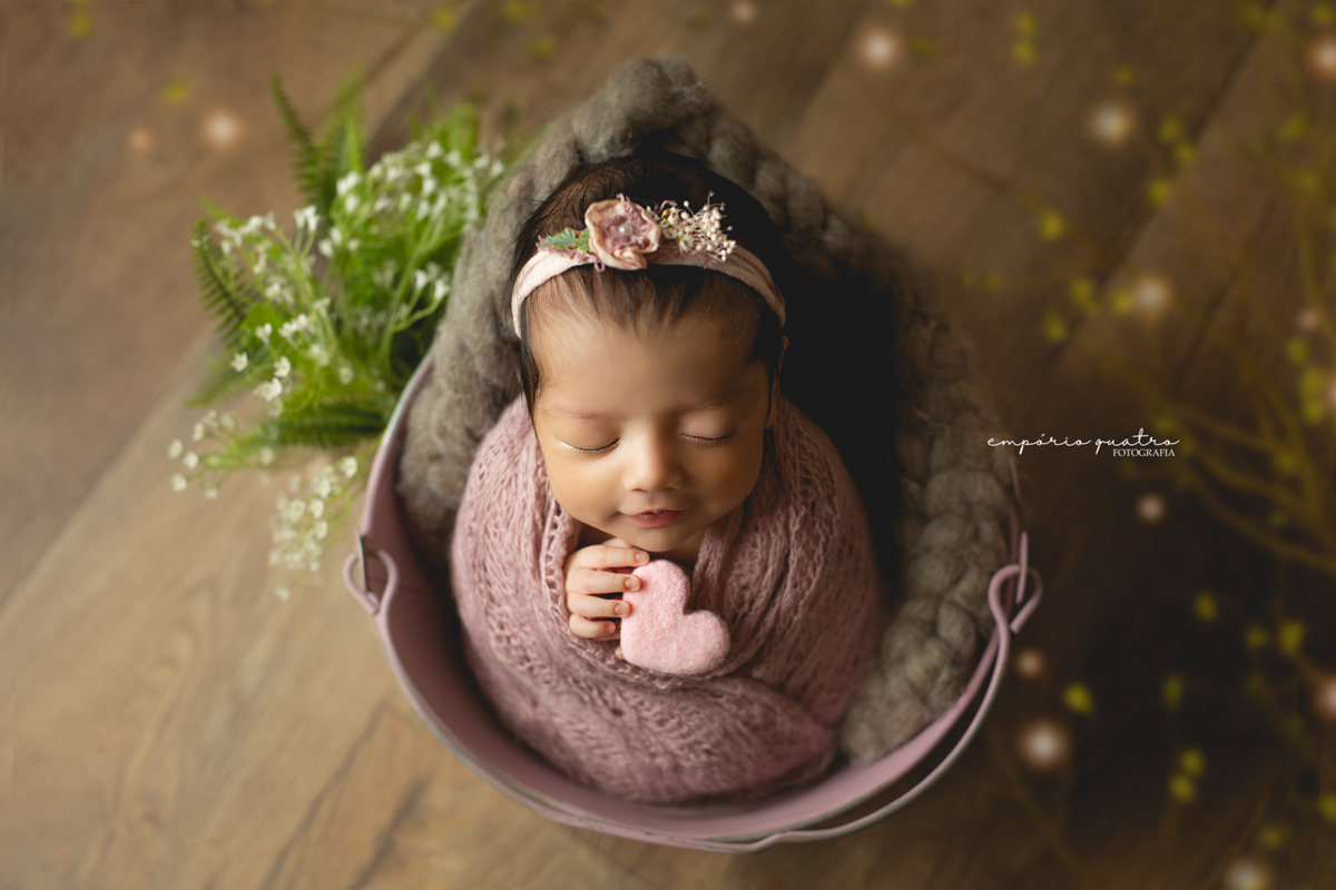 Ensaio newborn ABC menina