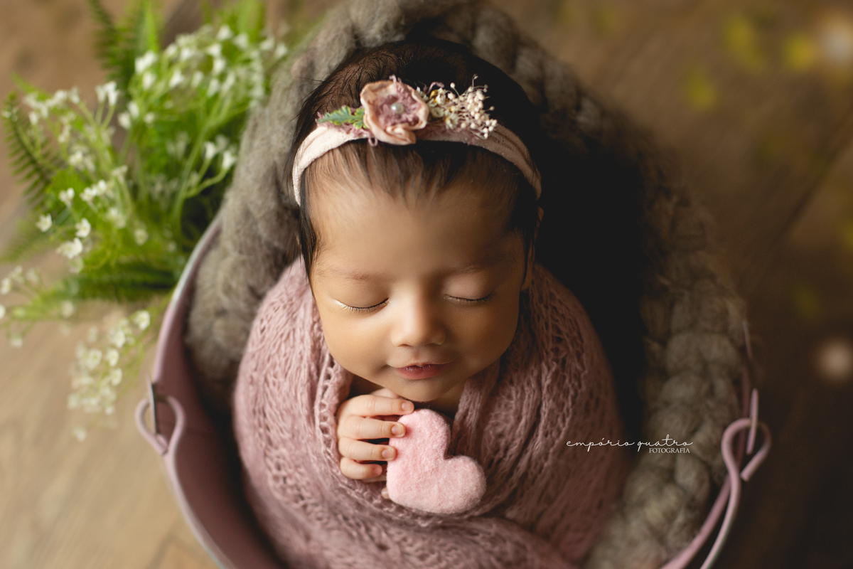 Ensaio newborn ABC menina