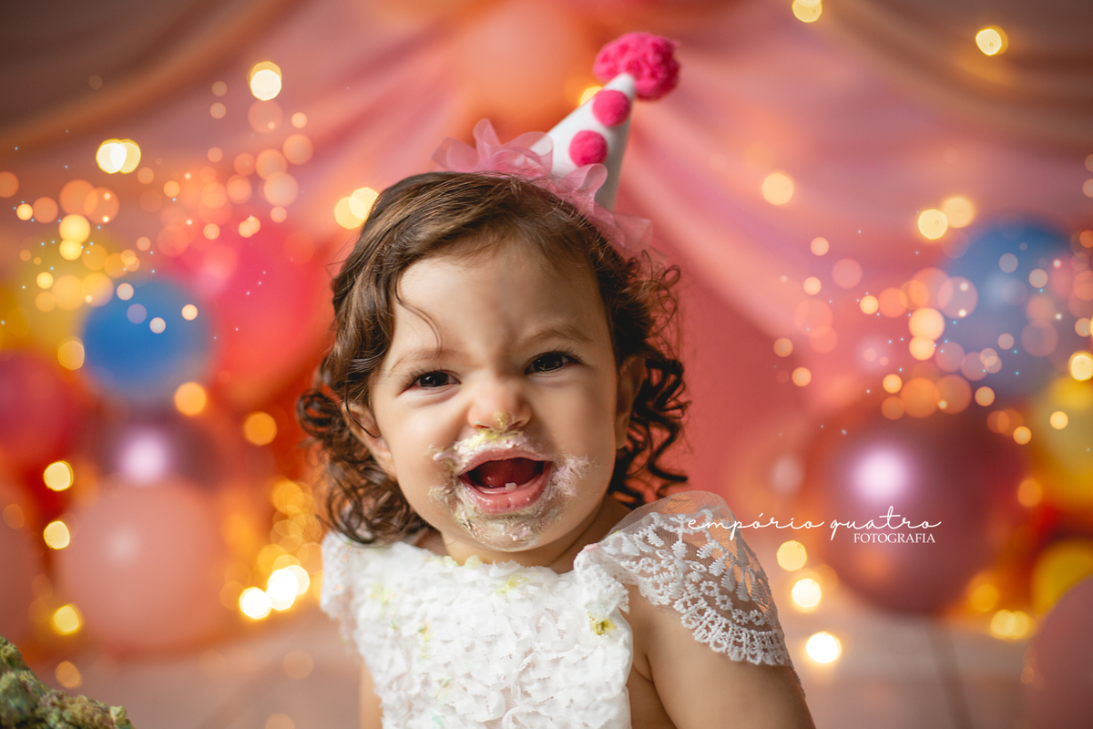 ensaio smash the cake circo rosa abc