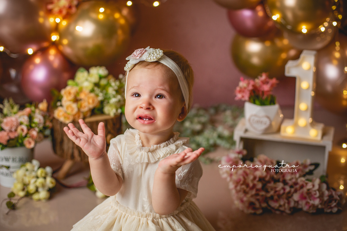 ensaio smash the cake jardim no ABC SP