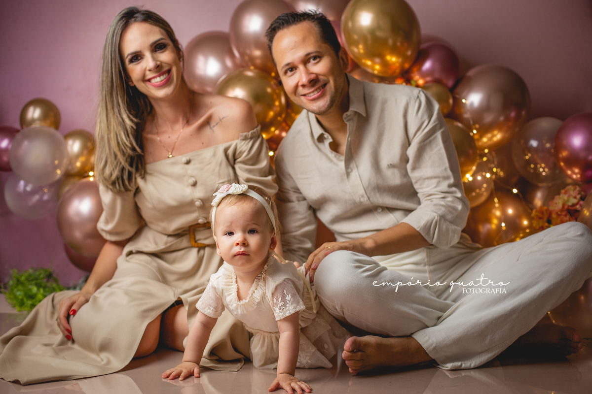 ensaio de bebe smash the cake jardim no ABC SP