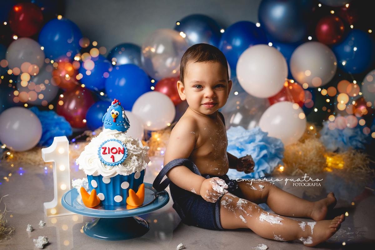 Ensaio Smash The Cake Galinha Pintadinha ABC