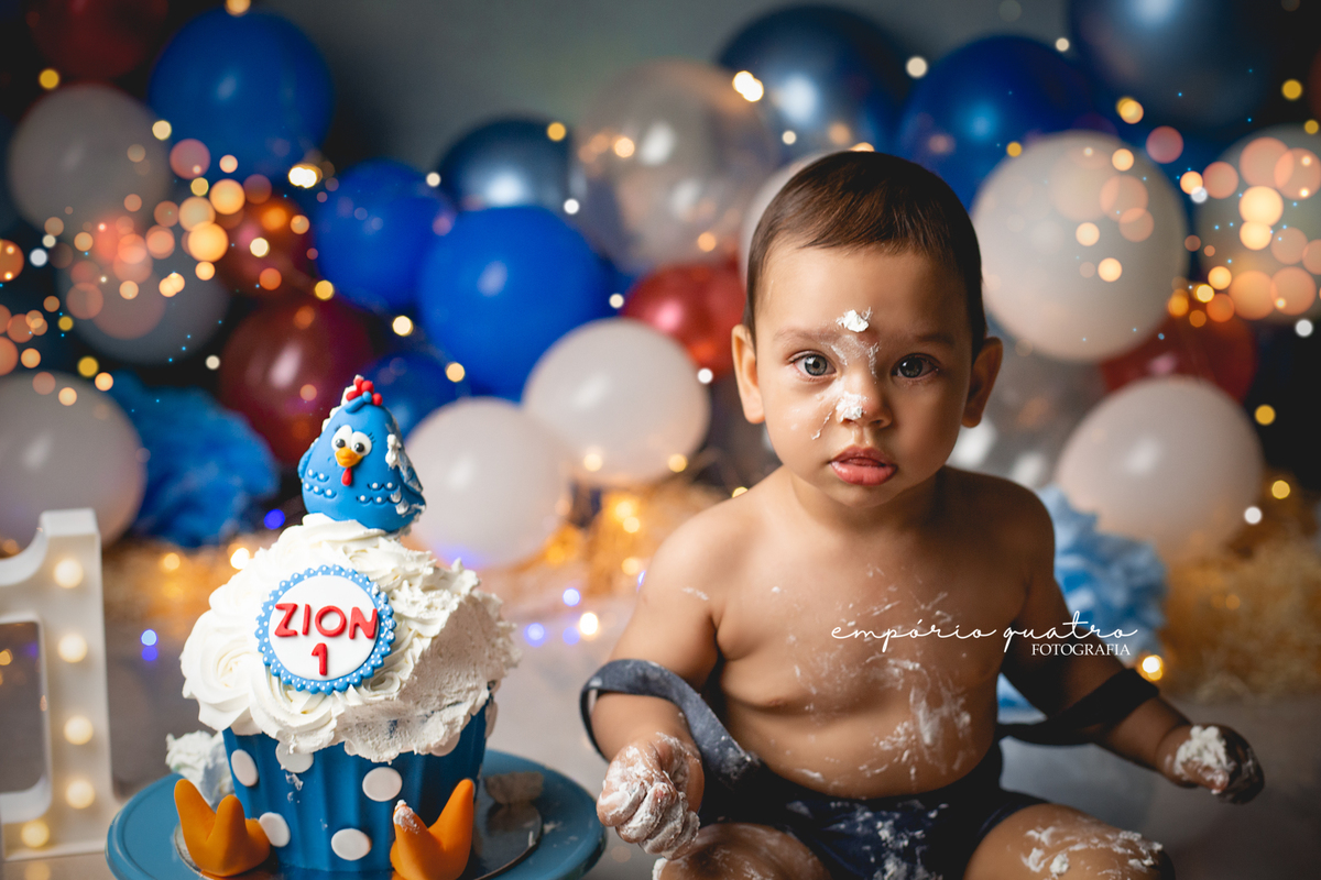 Ensaio Smash The Cake Galinha Pintadinha ABC