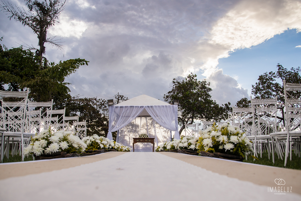 Espaço decorado no morro de santo antônio.
