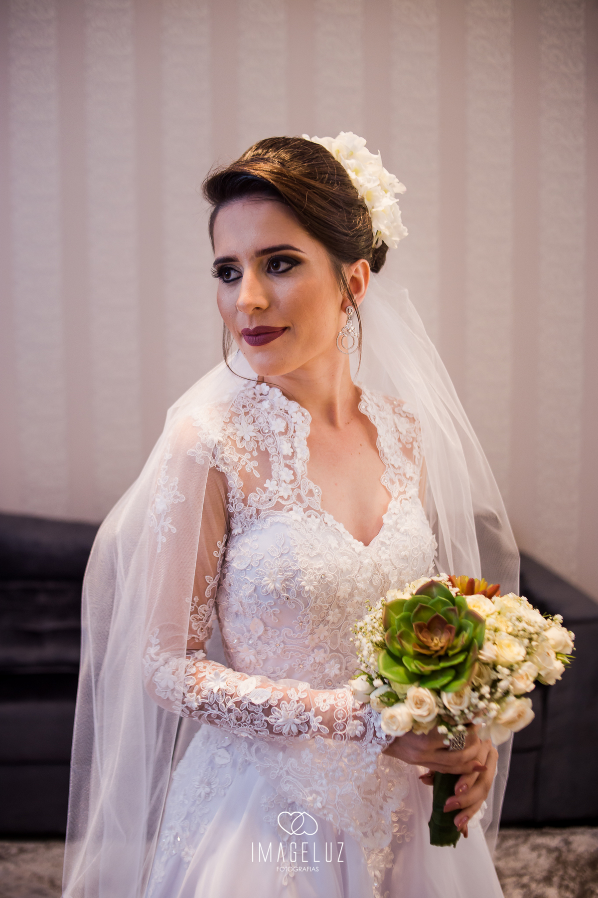 Retrato da noiva antes do casamento Fotografia em Cuiabá, Fotógrafo de casamento.