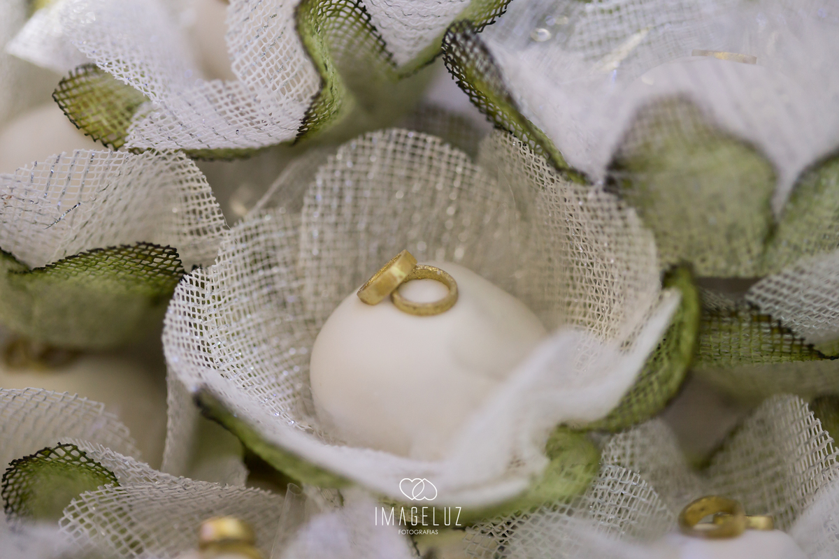 Detalhes dos doces do casamento.