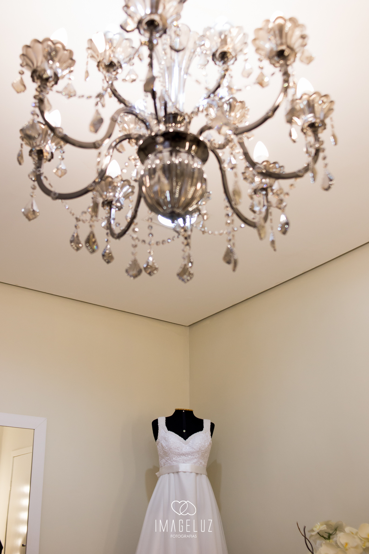 O vestido da noiva. Casamento em Cuiabá.