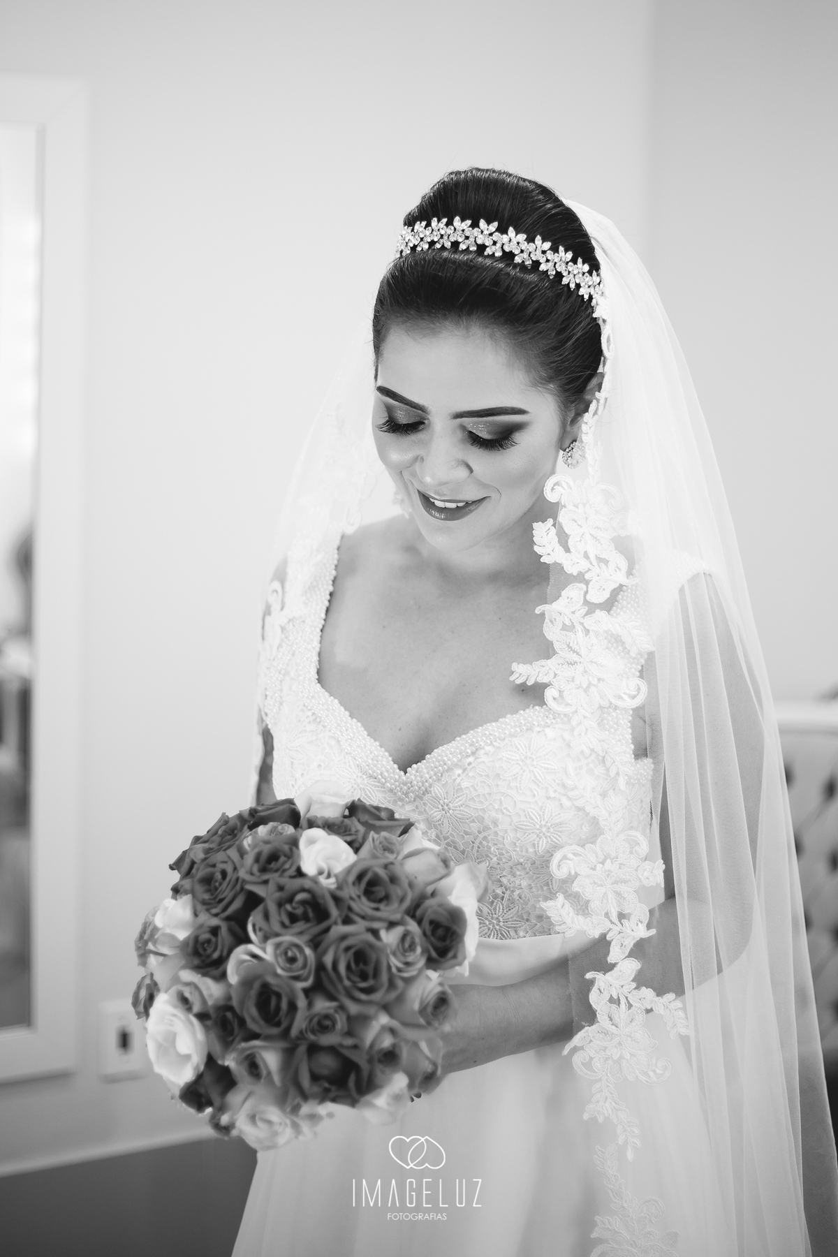 Noiva pronta para o seu grande dia.