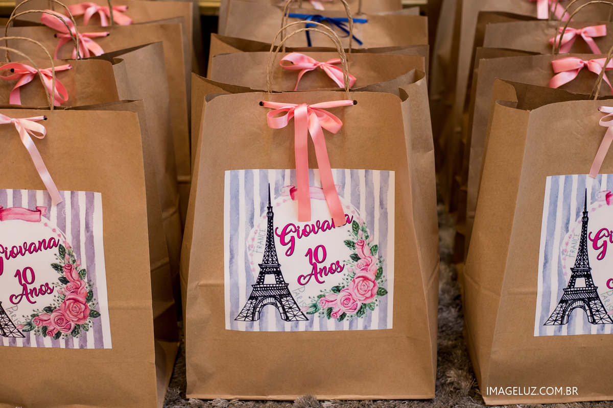 sacola de lembranças