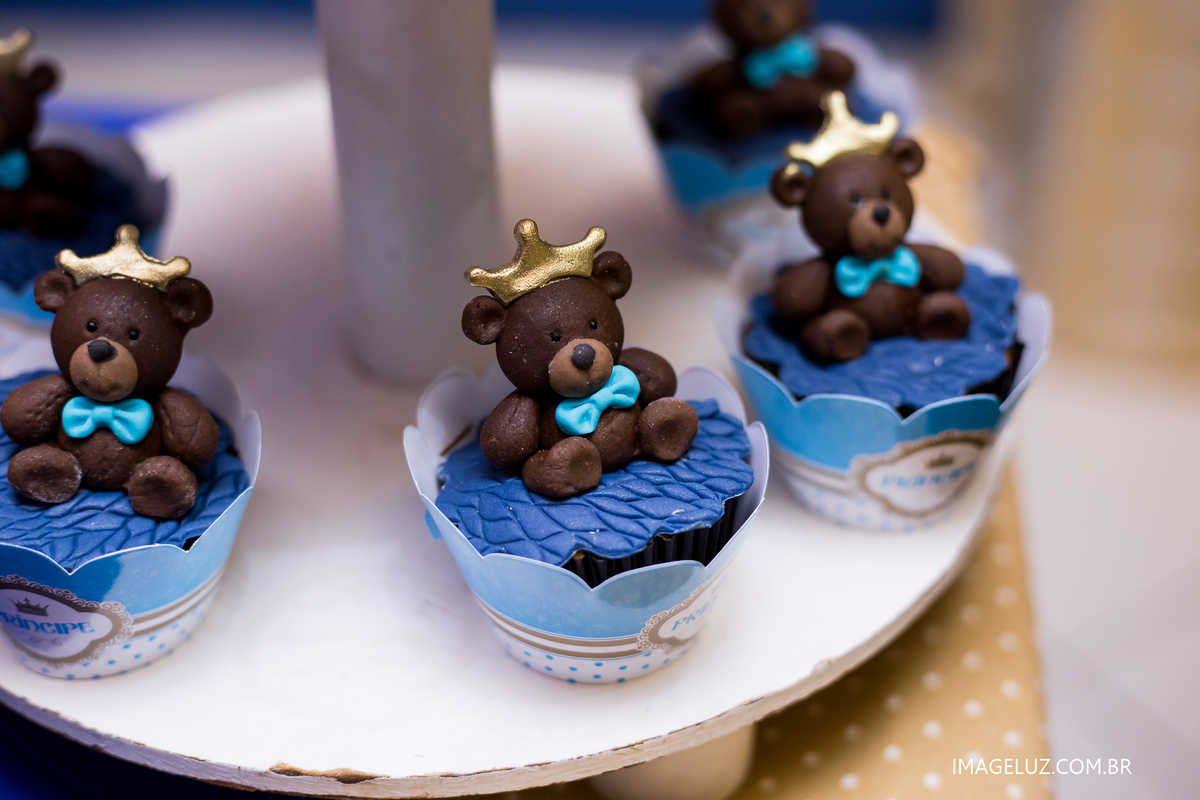 cupcake personalizado tema ursinho