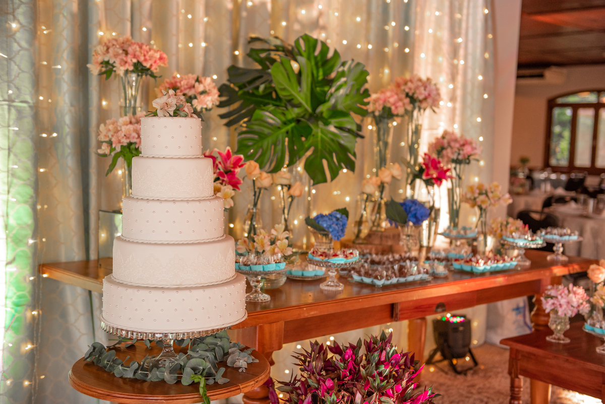 decoração 3 Marias, mesa de doces
