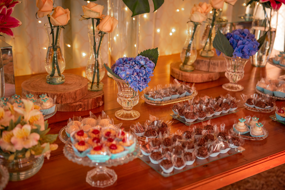 decoração 3 Marias, mesa de doces