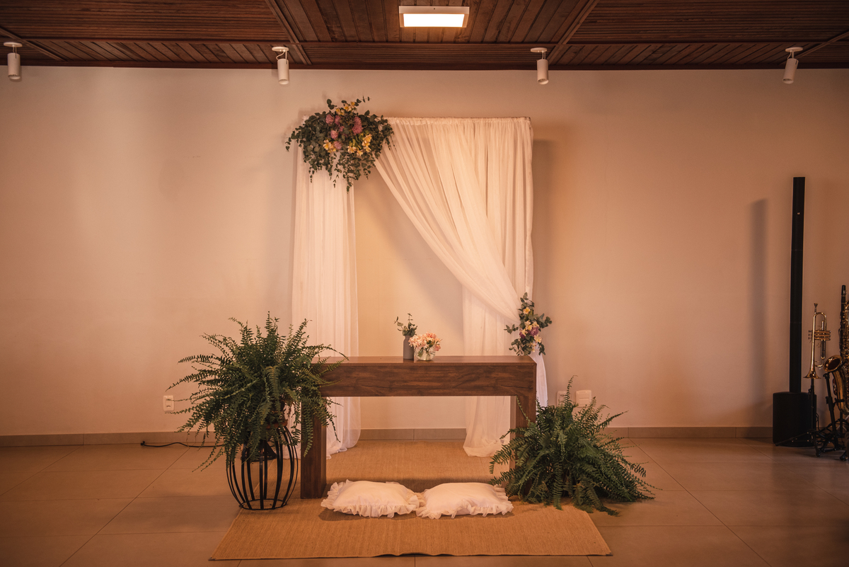 decoração 3 Marias, altar da cerimonia religioza