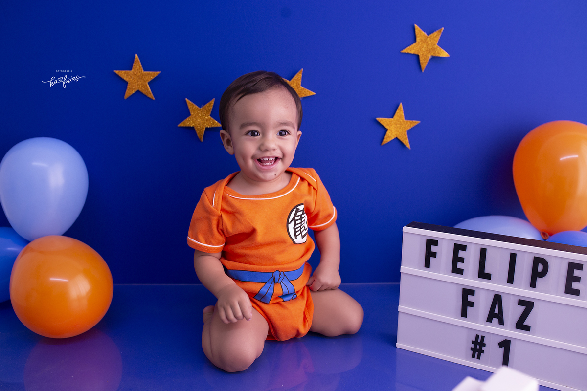 no ensaio o bebe sorri