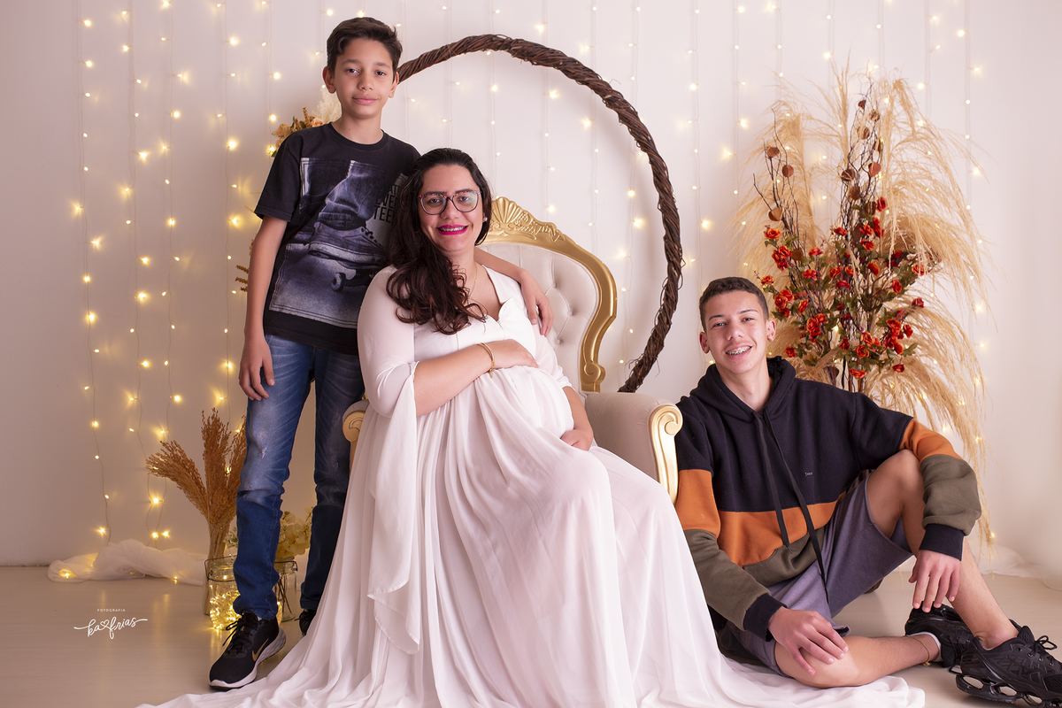 os filhos mais velhos participaram do ensaio