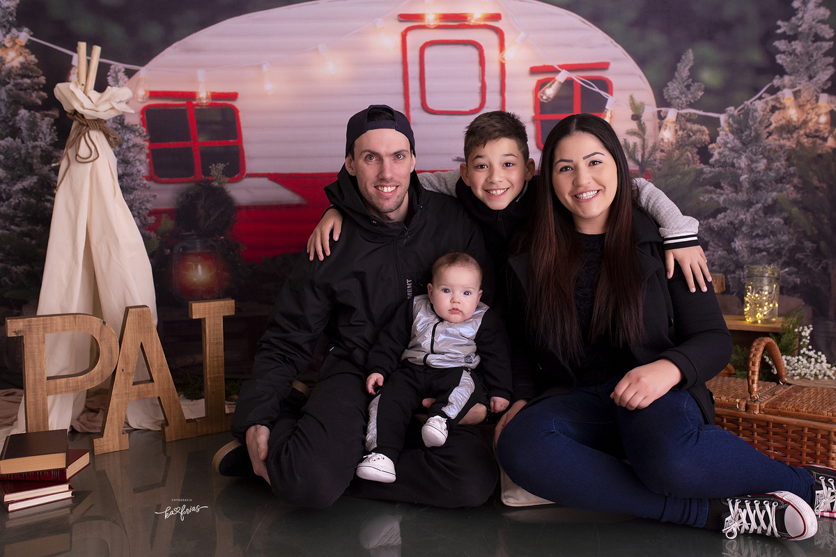 a familia participou da sessão de dia dos pais 2022