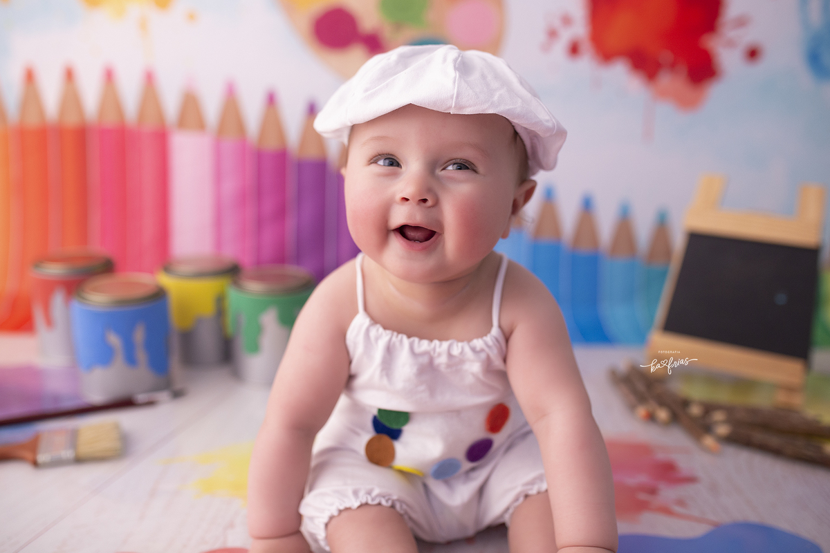 o menino sorri no acompanhamento mensal