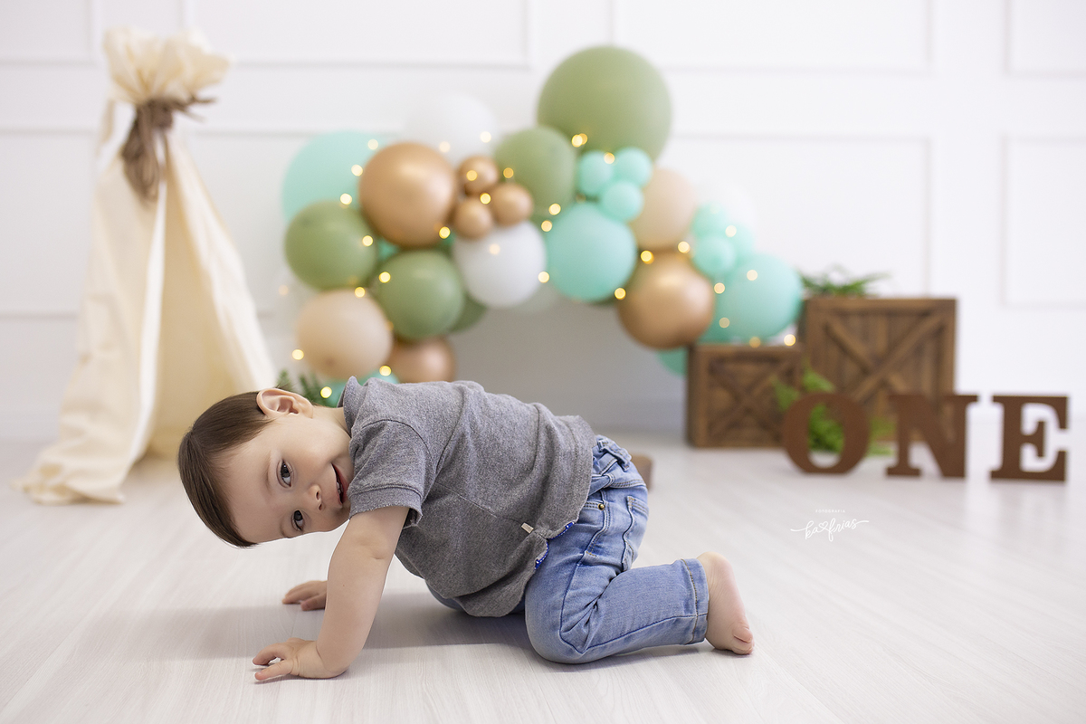 no ensaio smash o bebe faz graça