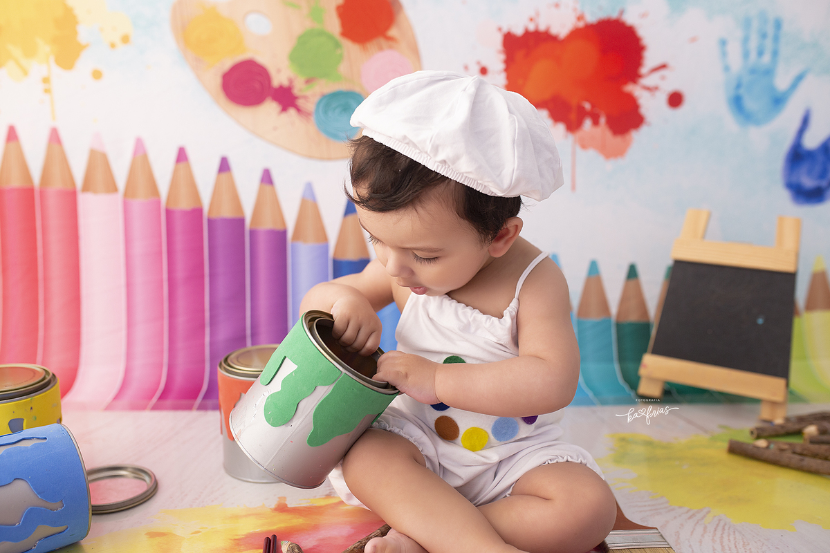 no acompanhamento mensal o bebe esta curioso