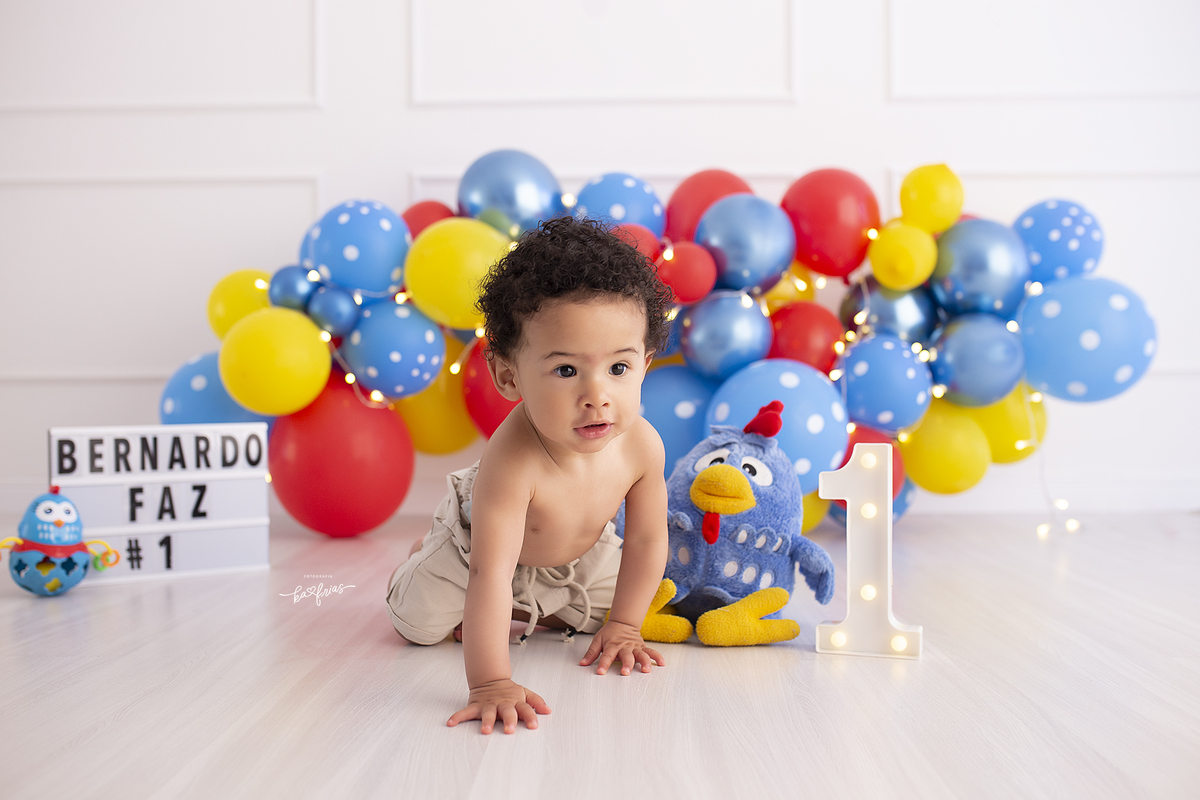 o bebe engatinha no ensaio smash