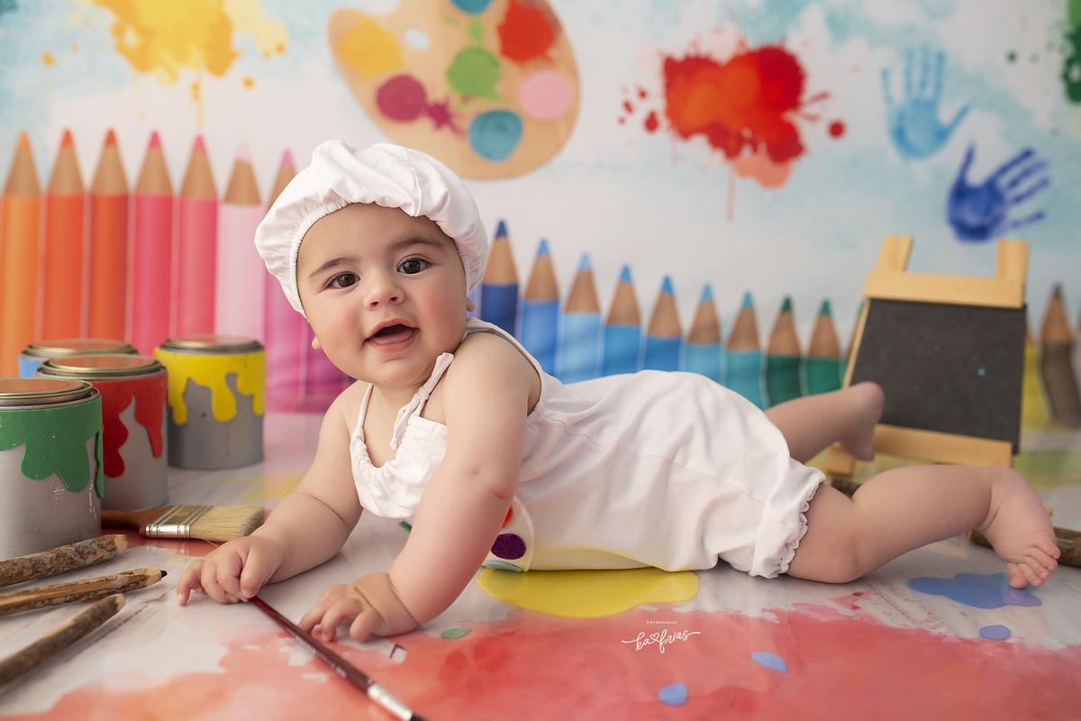 no acompanhamento mensal  bebe esta de bruços