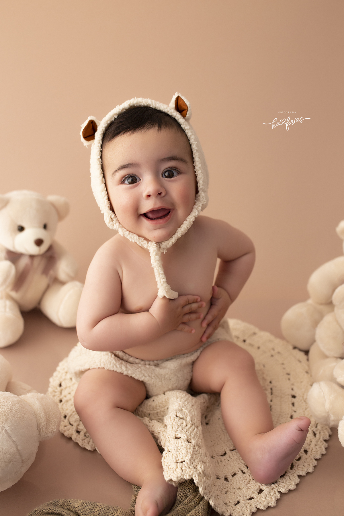 no ensaio infantil usamos o tema de urso