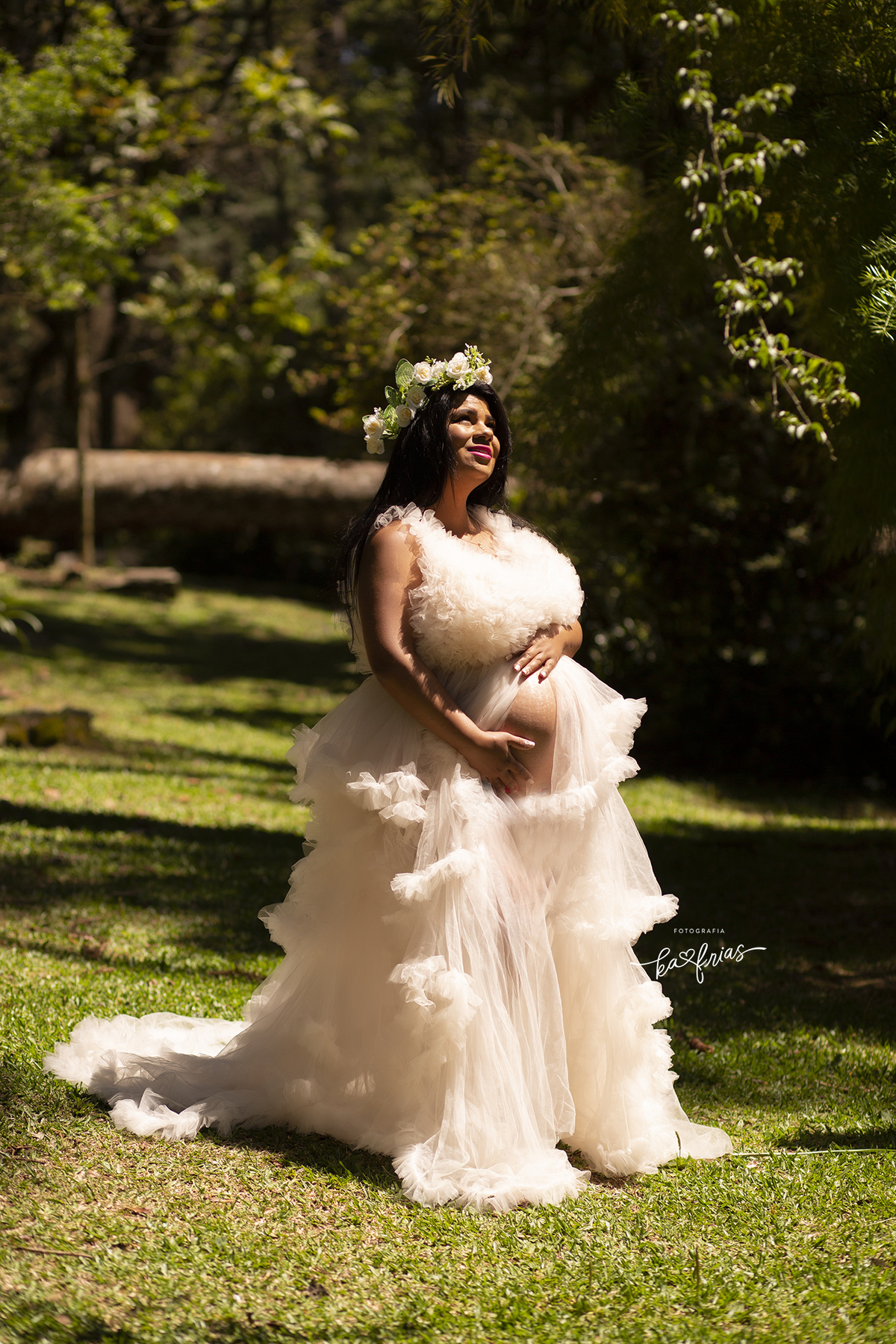 book de gestante ao ar livre