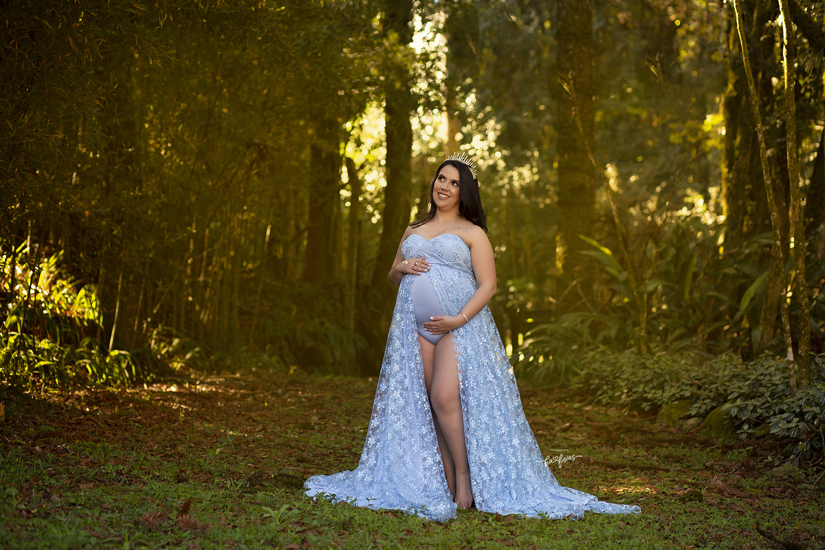 ensaio externo de gestante