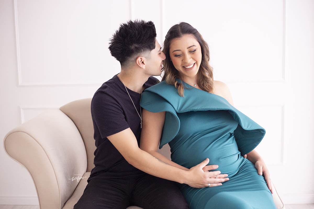 ensaio de gestante em estudio