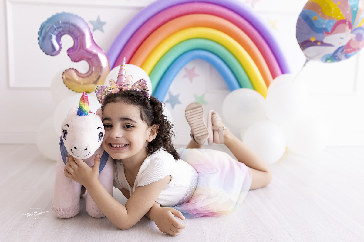 sessão fotografica de 3 anos 