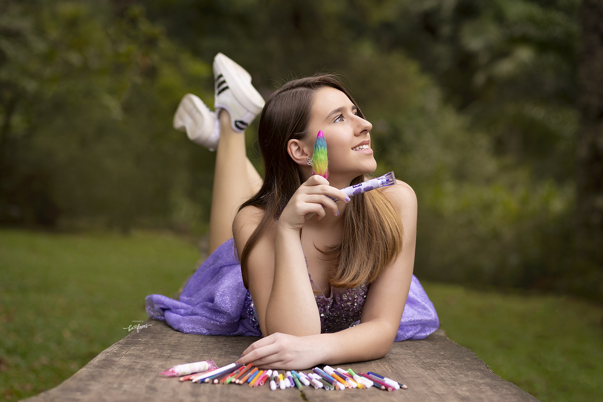 ensaio de 15 anos externo em caxias do sul