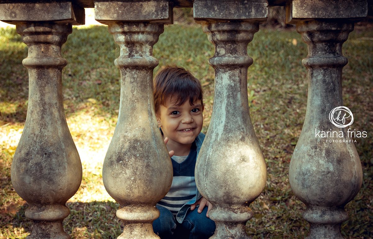 O ensaio externo de familia deixou a criança bem a vontade