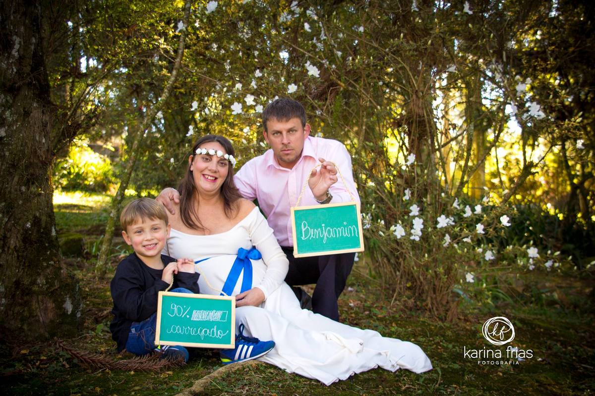 o ensaio externo teve acessórios como plaquinhas