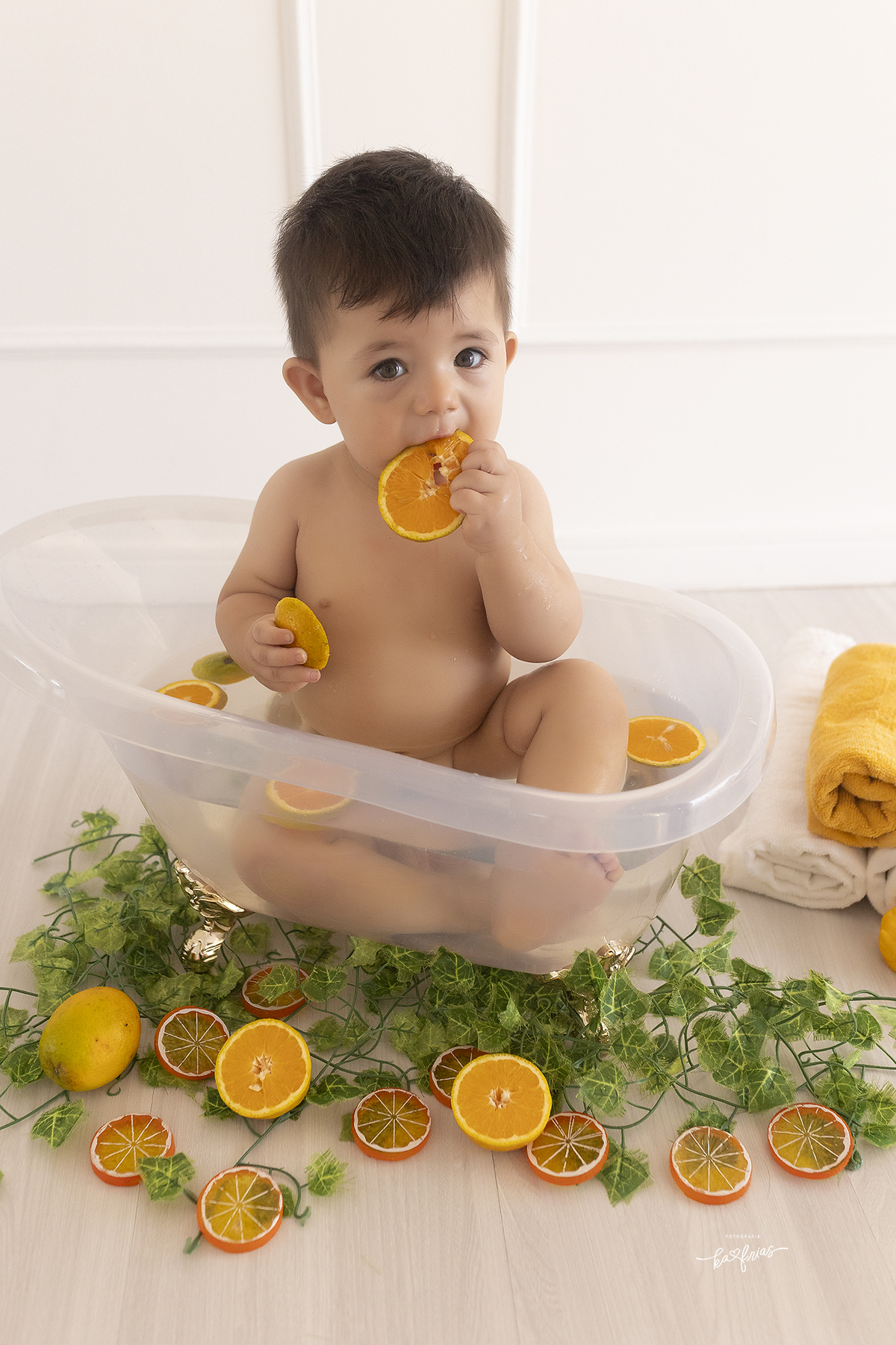 ensaio de banheira com frutas infantil em caxias do sul-rs