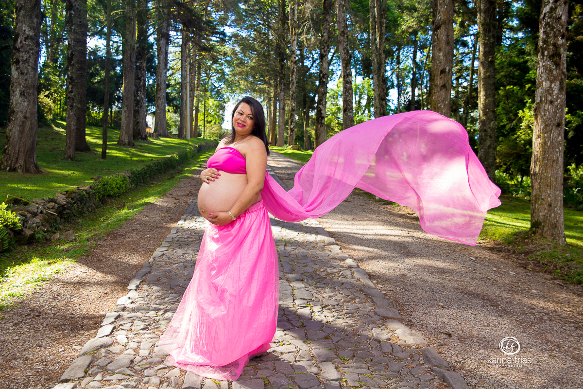 o veu voa no ensaio externo de gestante em caxias do sul-rs