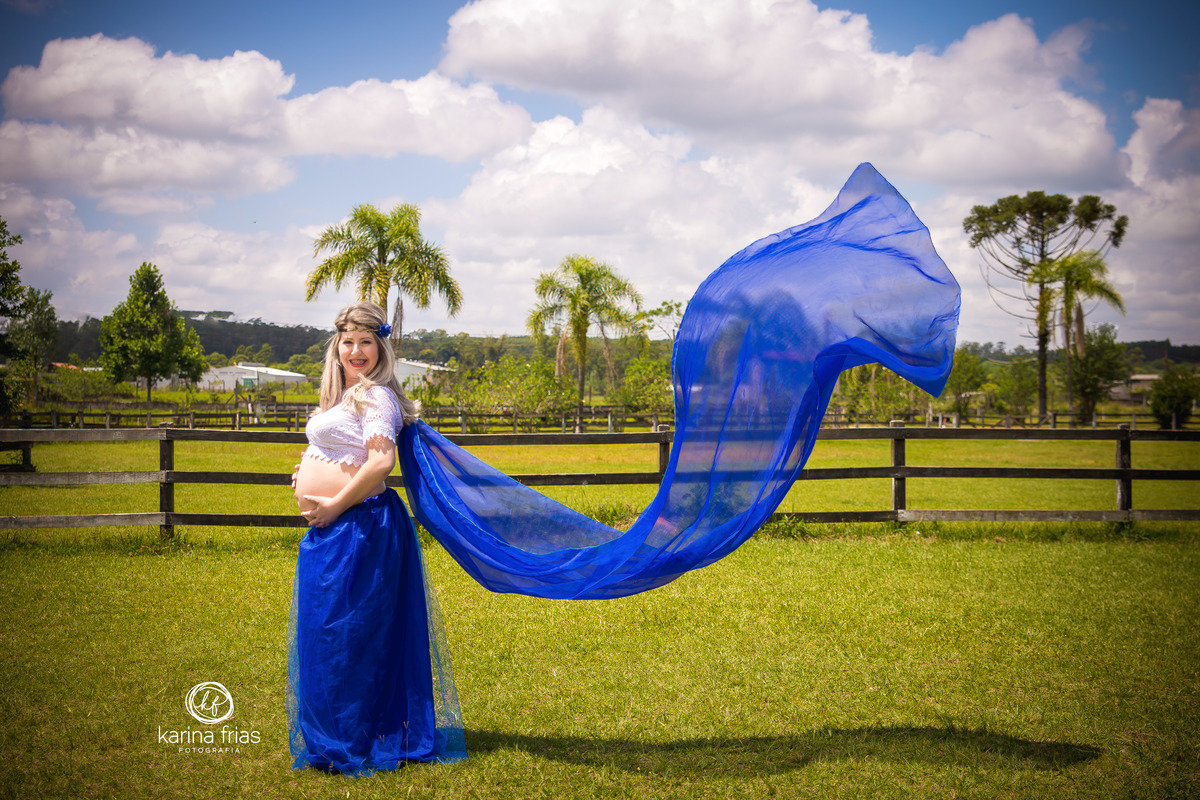 o veu voa nas fotos para o book de gestante