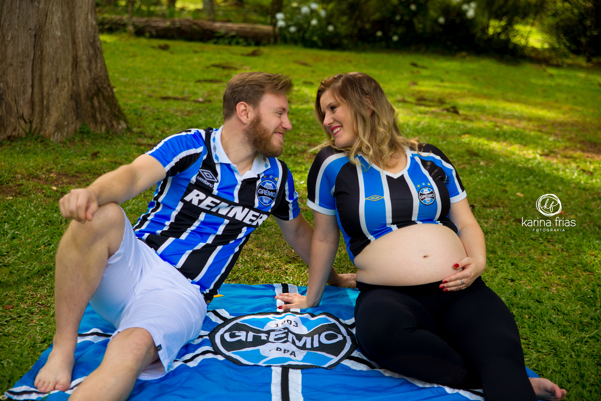 O CASAL FEZ FOTOS DE GREMISTAS NO ENSAIO GESTANTE