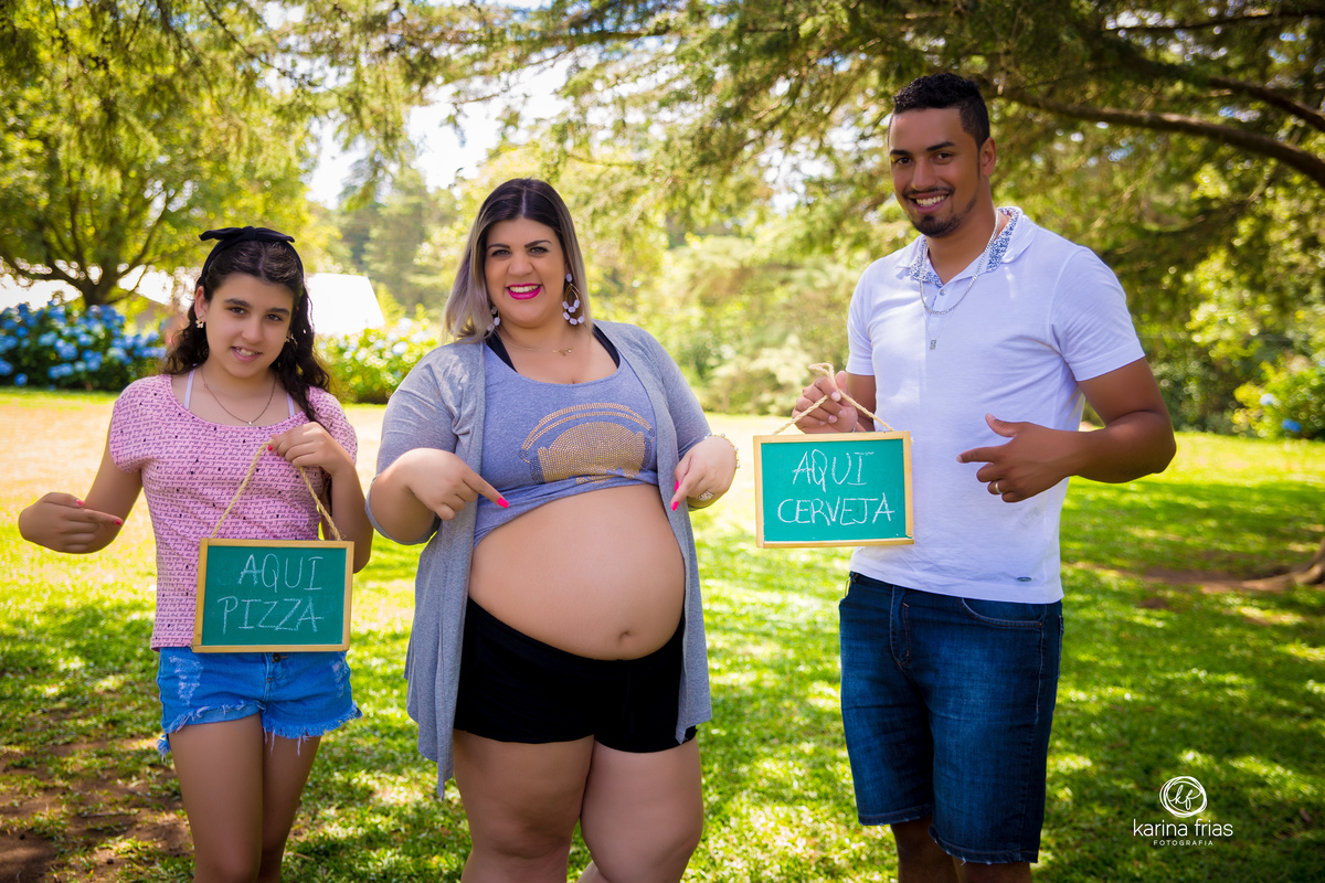 utilizamos quadrinhos para o book de gestante