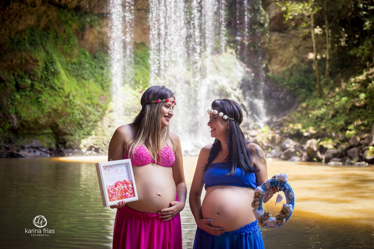 as irmas gravidas fizeram o ensaio de gestante juntas