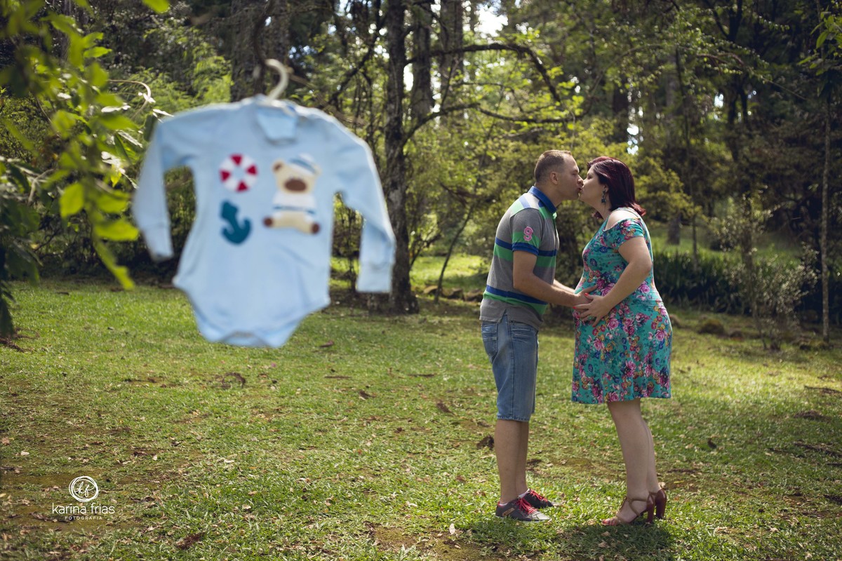 o ensaio externo de gestante ocorreu em parque de caxias do sul-rs