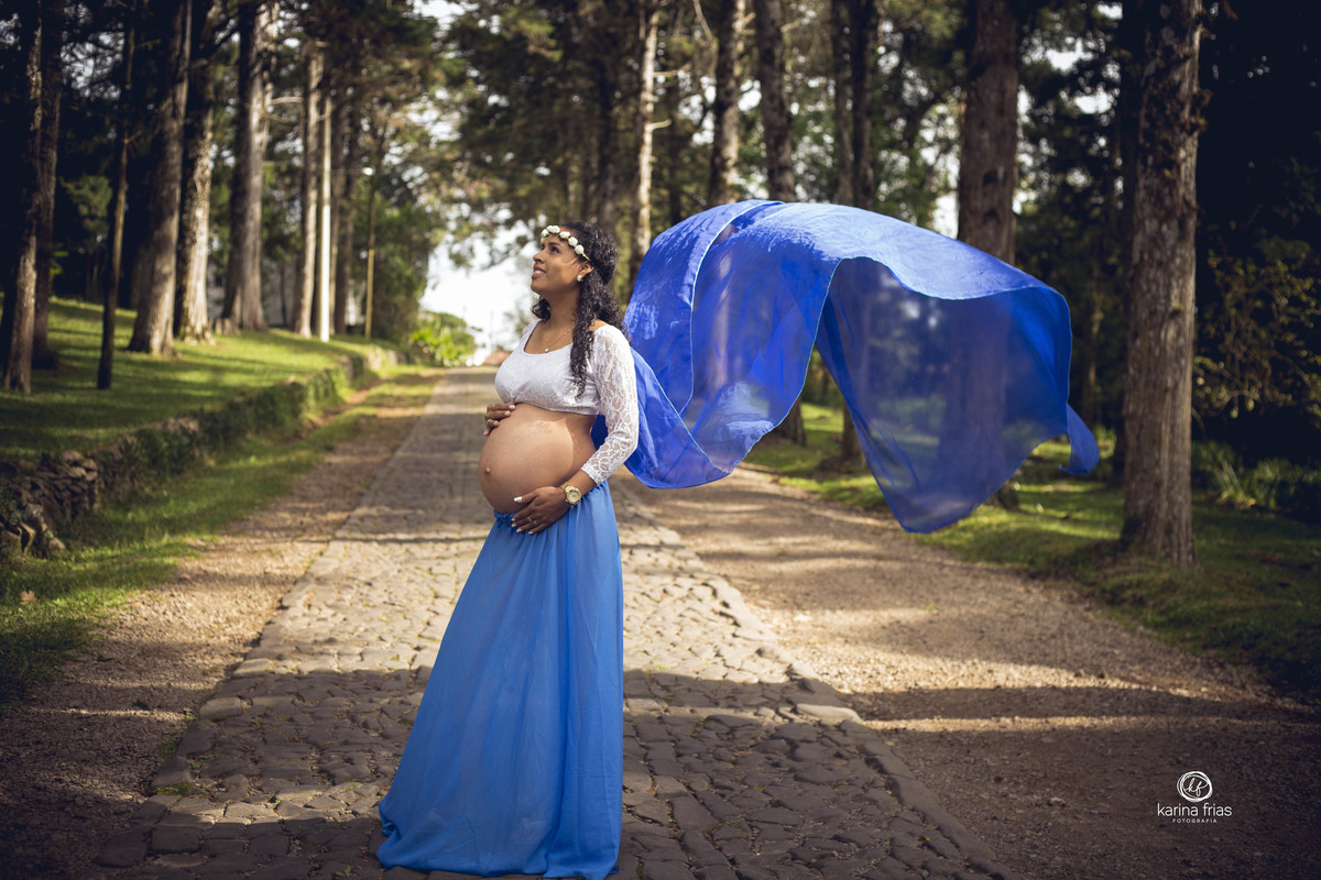 jogamos o veu no ensaio de gestante externo