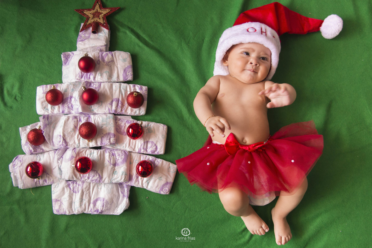 MONTAMOS UMA ARVORE COM FRALDAS NA SESSÃO DE FOTOS