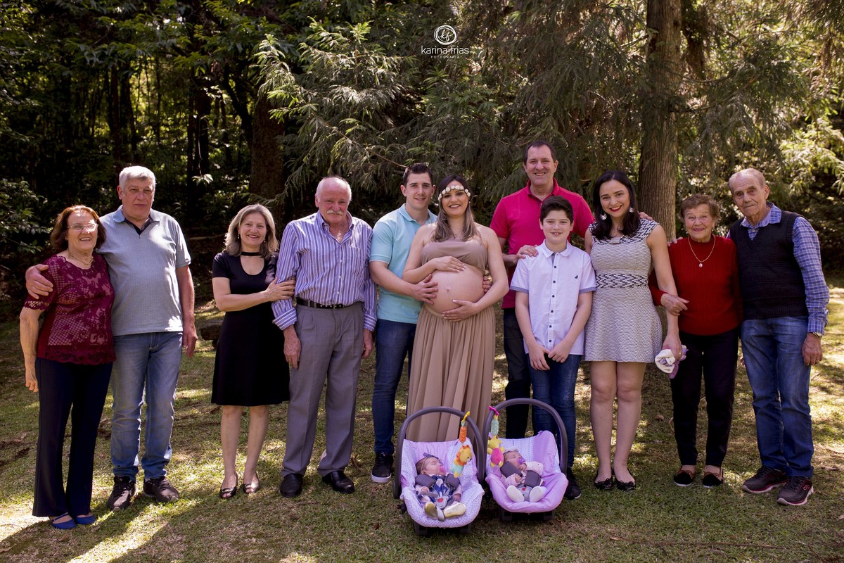 A FAMILIA TODA PARTICIPOU DO ENSAIO DE GESTANTE EXTERNO